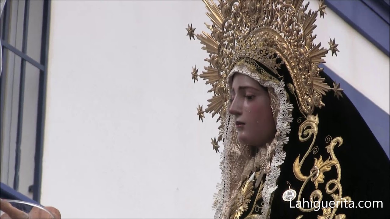 Procesión de la Hermandad de la Soledad de la Semana Santa de Isla Cristina