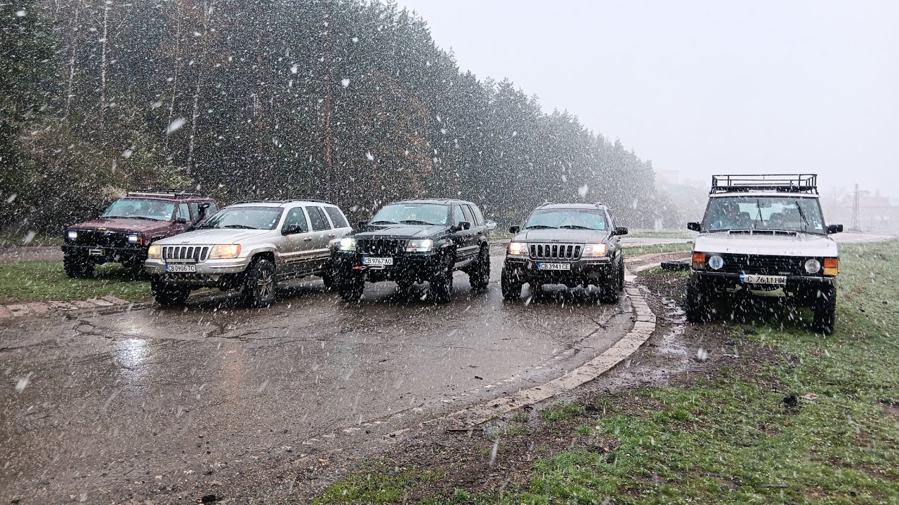 Априлски сняг OFFROAD /  Хунтата на Cherokee и един RANGE Мургаш Стара планина