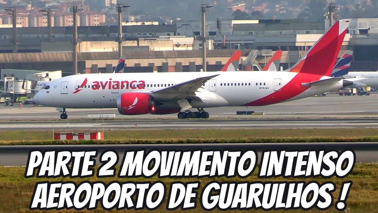 MELHORES MOMENTOS DE UM MOVIMENTO INTENSO NO AEROPORTO DE GUARULHOS PARTE 2