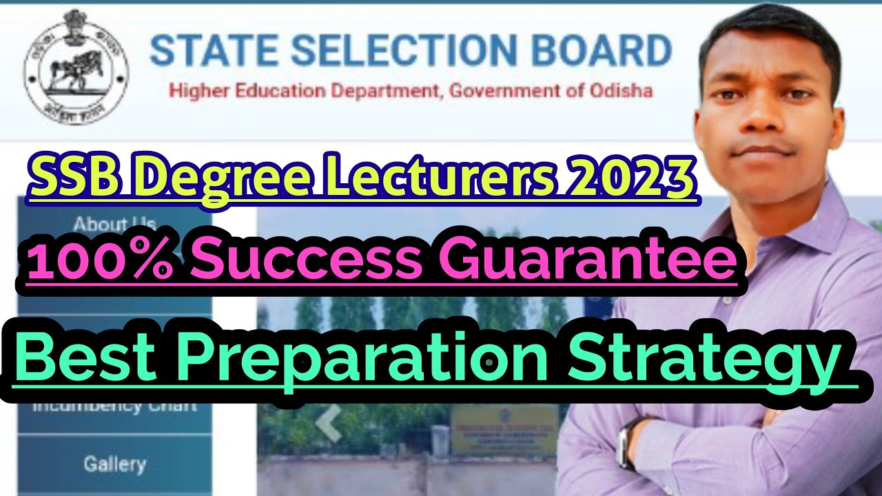 Best Preparation Strategy || 100% Success Guarantee || SSB Degree Lecturers 2023 ||
