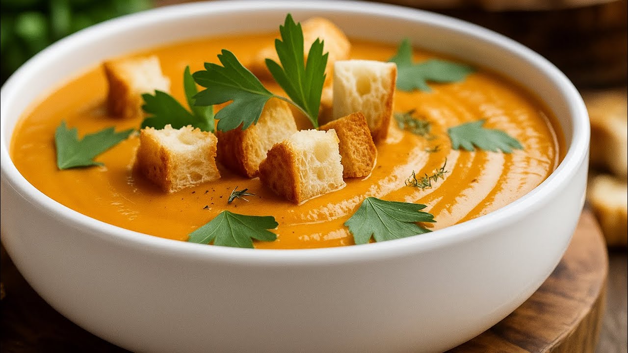 🎃Wunderbar cremige Kürbis-Suppe – einfach, gesund und unglaublich lecker!