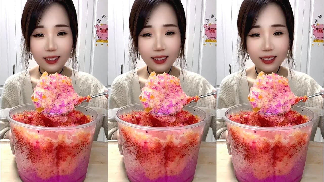 ASMR SHAVED ICE EATING