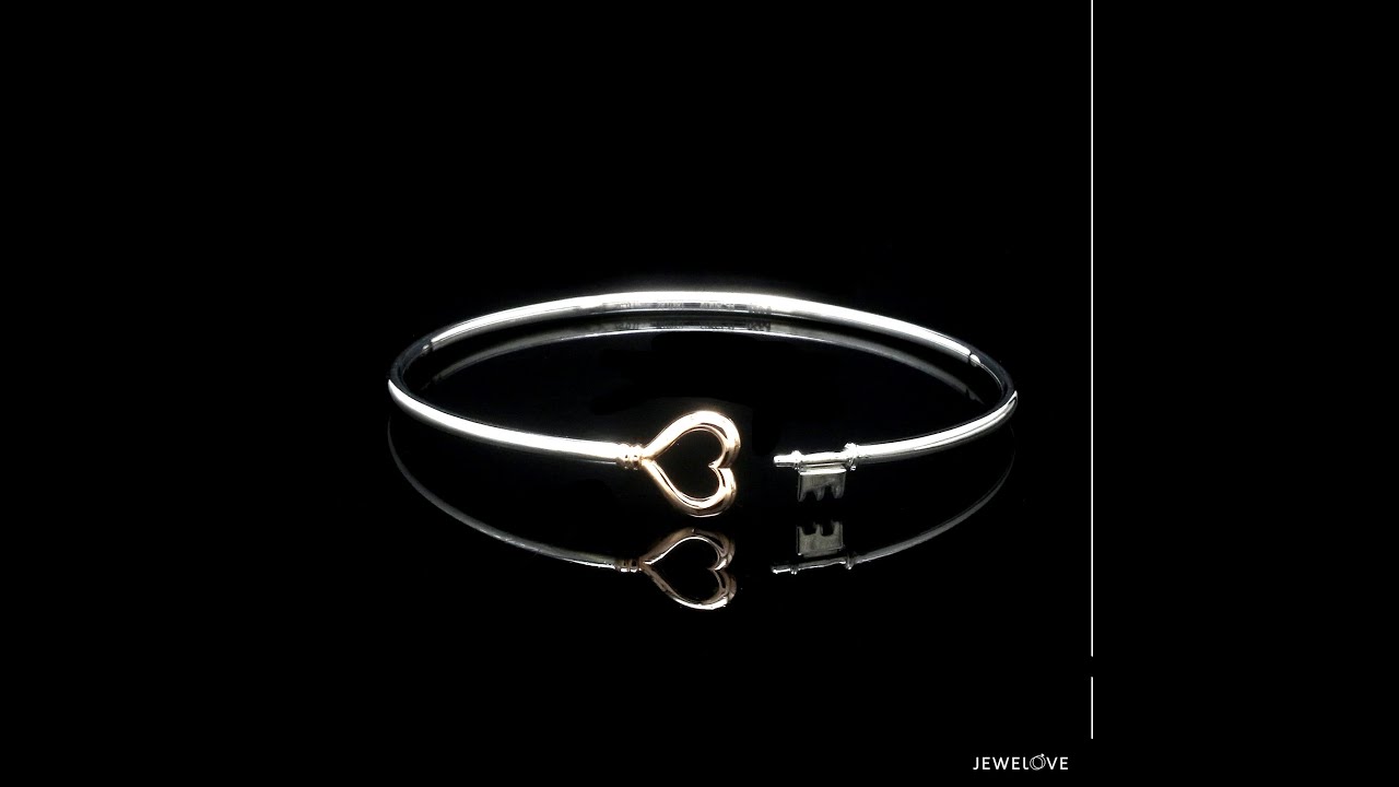 Platinum Evara | Rose Gold Heart Key Bracelet for Women JL PTB 1304 - Jewelove