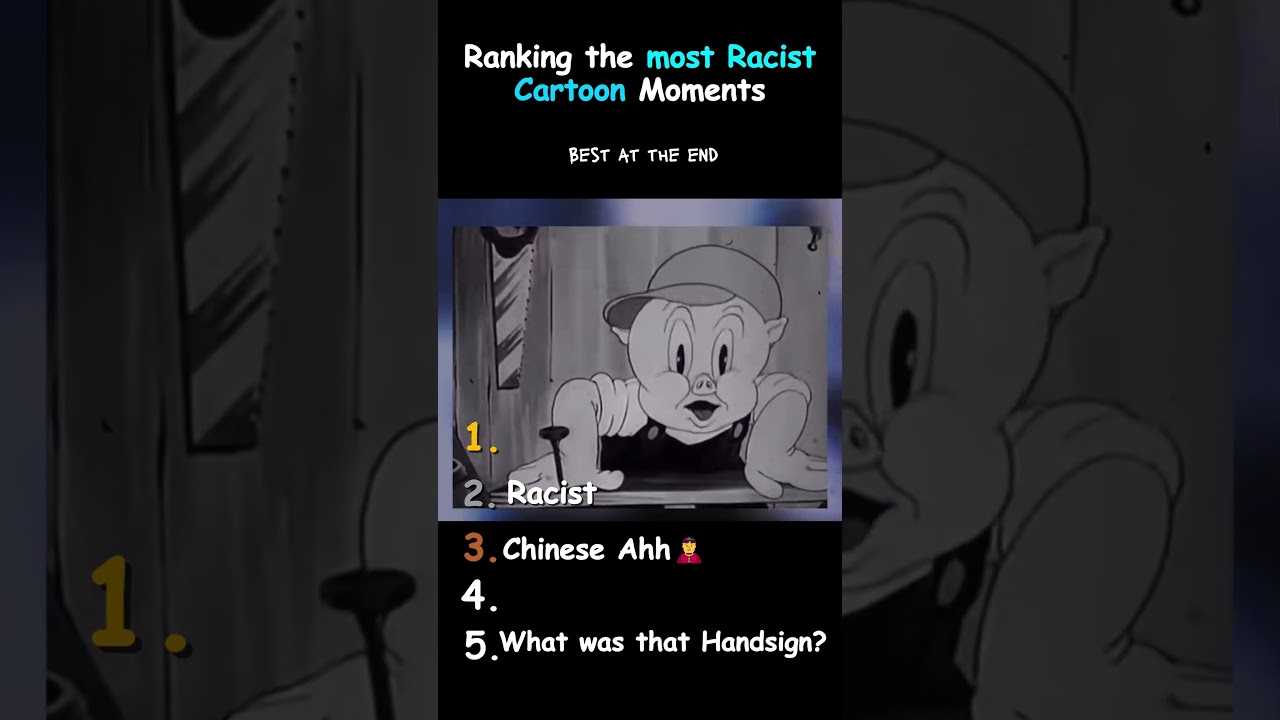 Ranking the most Racist Cartoon Moments #shorts #funny #memes #tiktok #cartoon