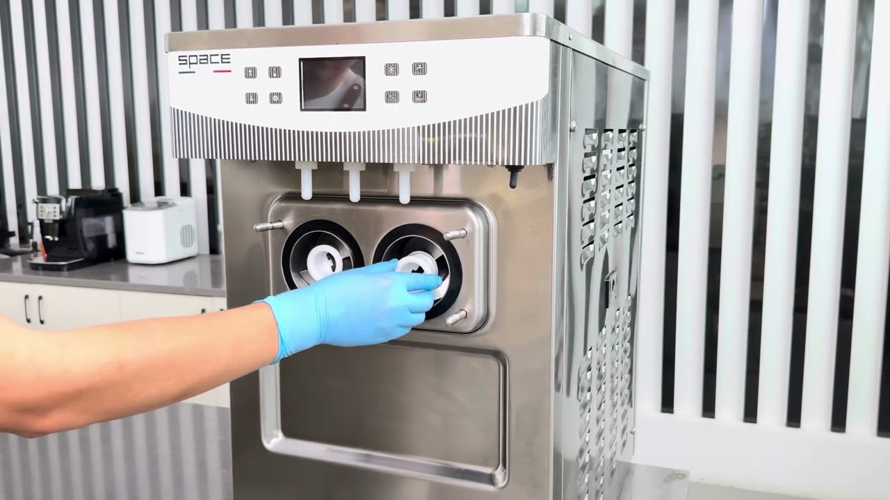 SPACE ice cream machine operation 2024 video (gravity)