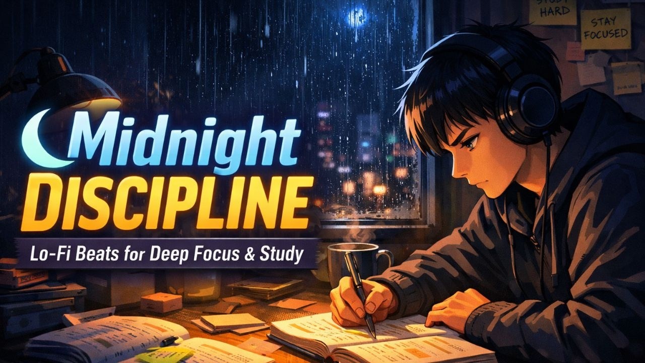 Midnight Focus 🌌 Lo-Fi Beats for Deep Work & Study