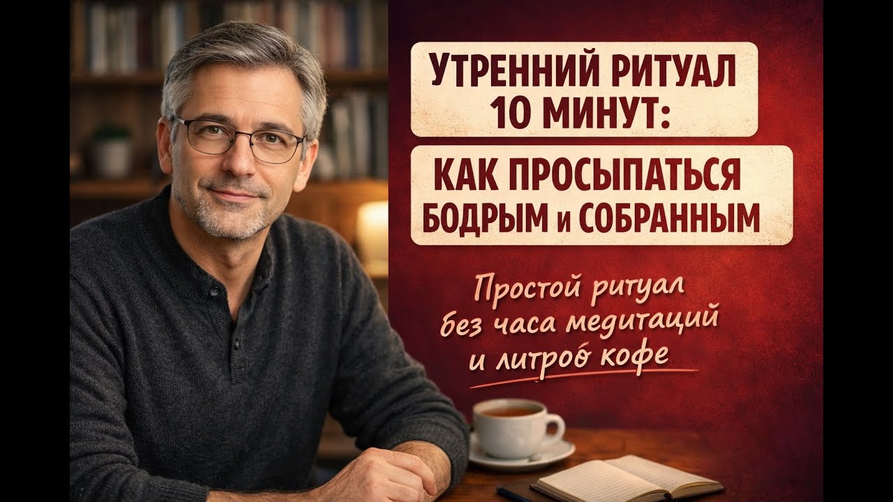 Утренний ритуал 10 минут как просыпаться бодрым и собранным