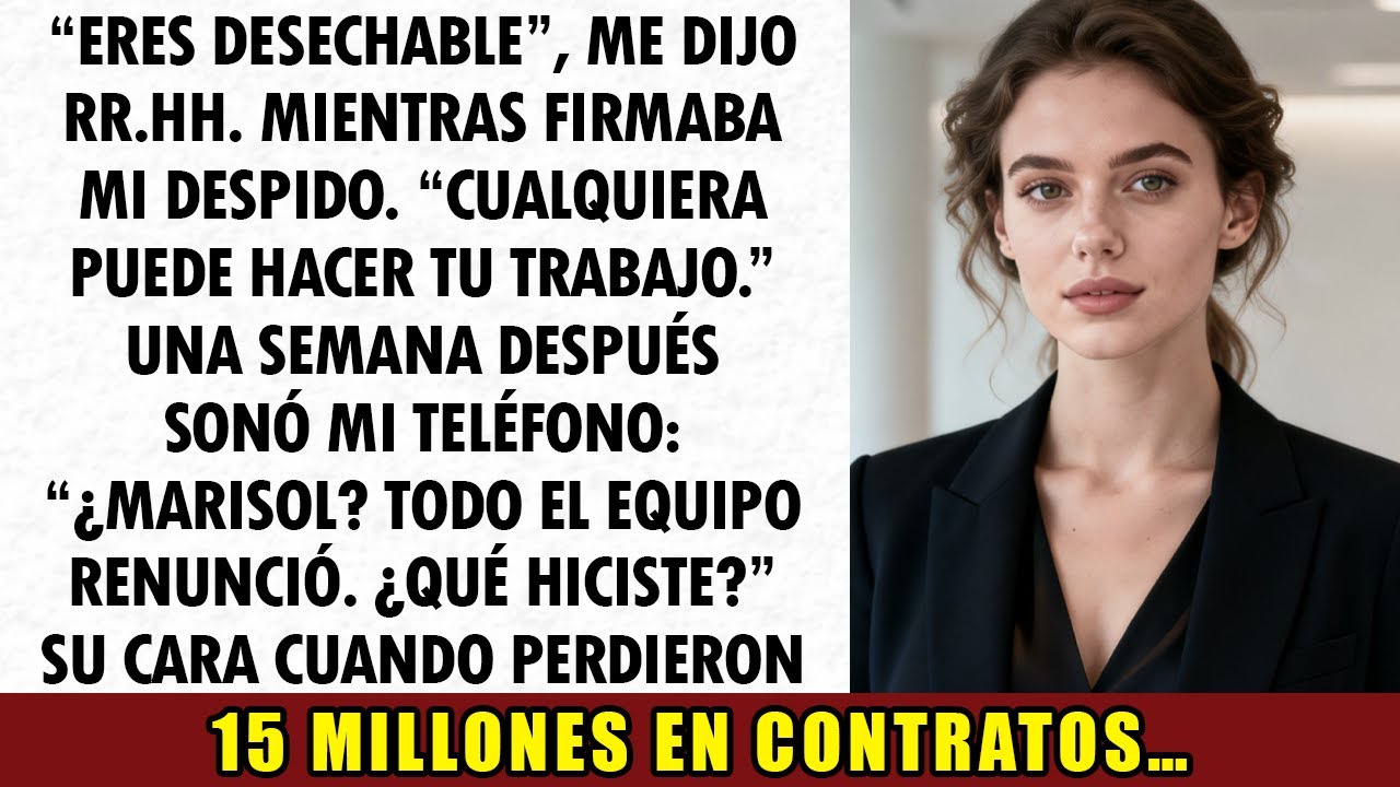 RR HH  Dijo Que Yo Era “Desechable”… Cuando Renuncié, Perdieron 40 Empleados y 20 Millones