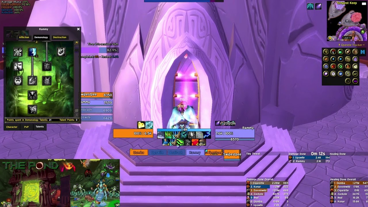 The Pond TBC DAY 15 GAMING | KARAZAN & LEVELING & GEARING 🥬 44/100 levels � (Part 1/2)