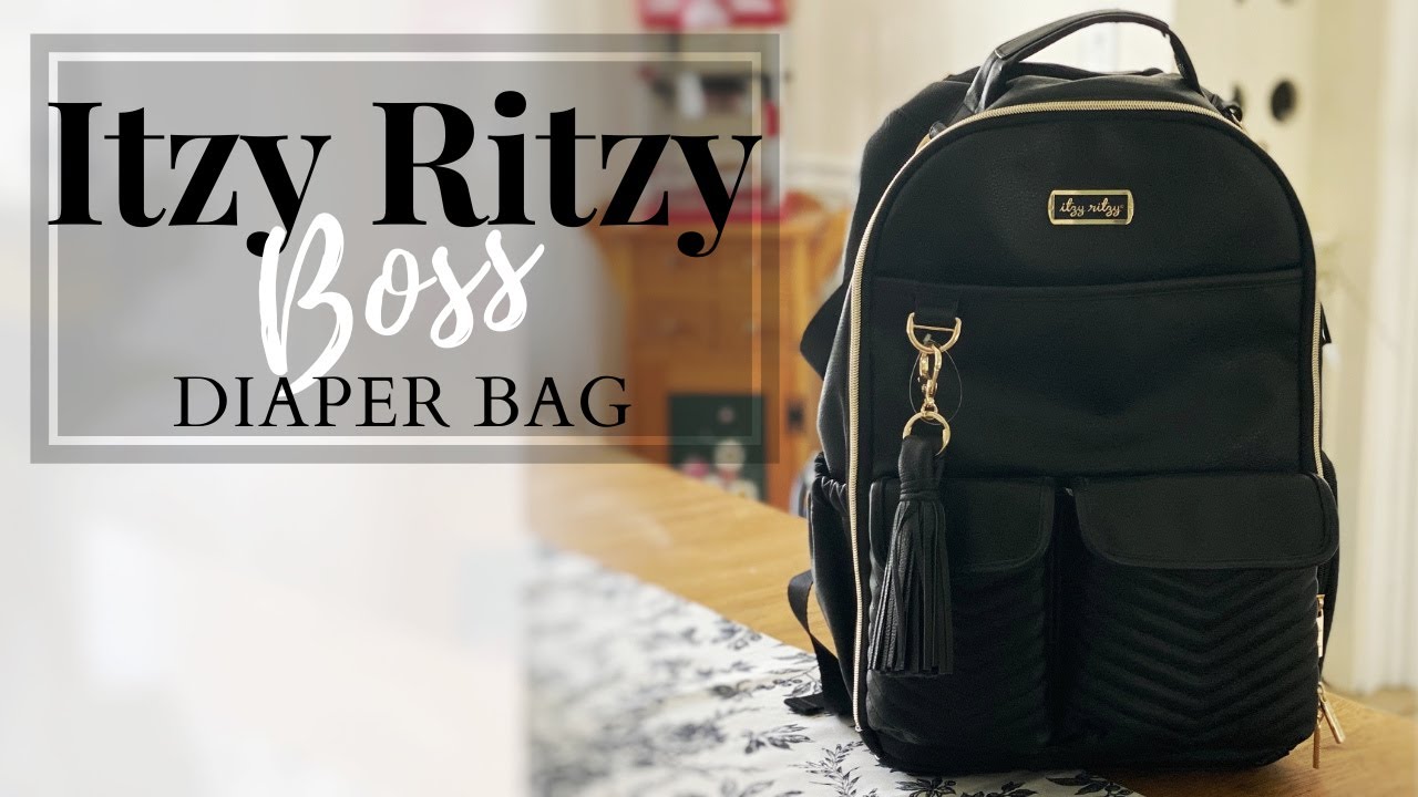 ✨🎒Itzy Ritzy Boss Diaper Bag in Black | Unboxing and Review✨