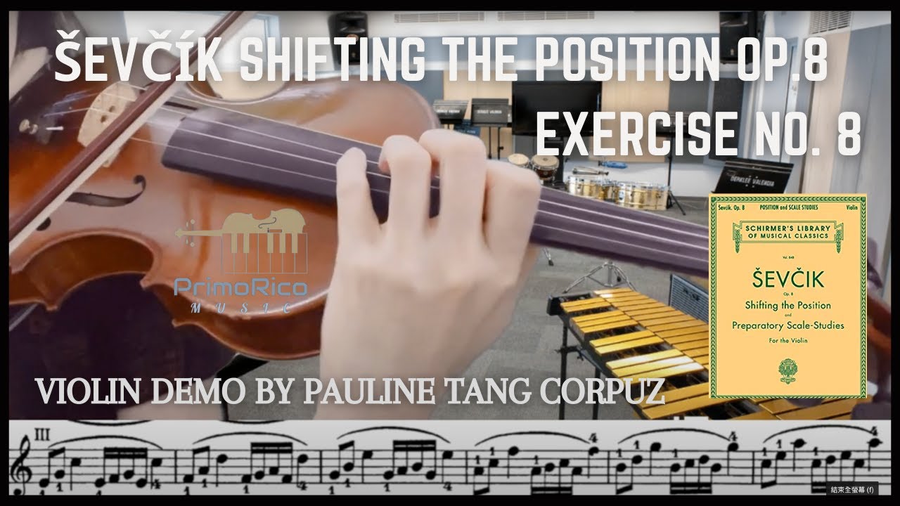 【Ševčík Shifting the Position Op.8】 Exercise No. 8 | Demo by Pauline Tang | Pt Violin Studio