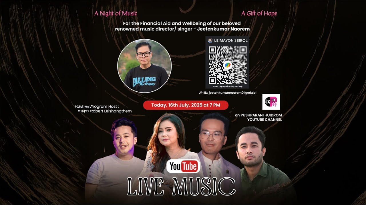 YT Music Live|| For Financial AID of Renowned Music Composer Jeetenkumar Naorem ||