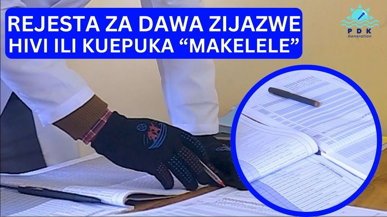 JINSI YA KUJAZA REJESTA ZA KUTOLEA DAWA DRUG DISPENSING REGISTERS #dawa #pharmacy #dispensing