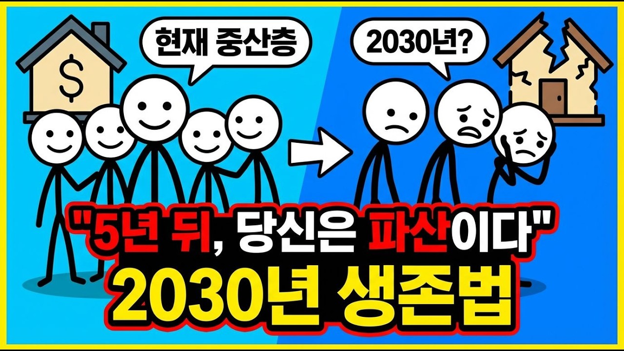 2030년, 준비 안 된 50대는 지옥을 봅니다. (충격 시나리오)