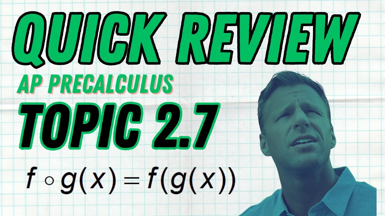Quick Review Topic 2.7 Compositions of Functions [AP Precalculus]