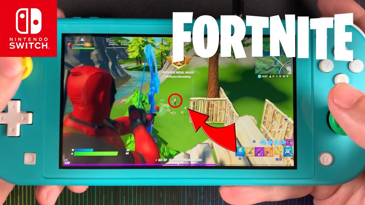 Играем в Fortnite на Nintendo Switch Lite #129