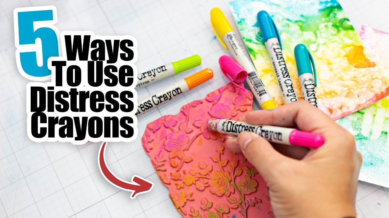 These 5 Distress Crayon TECHNIQUES will HAVE YOU HOOKED