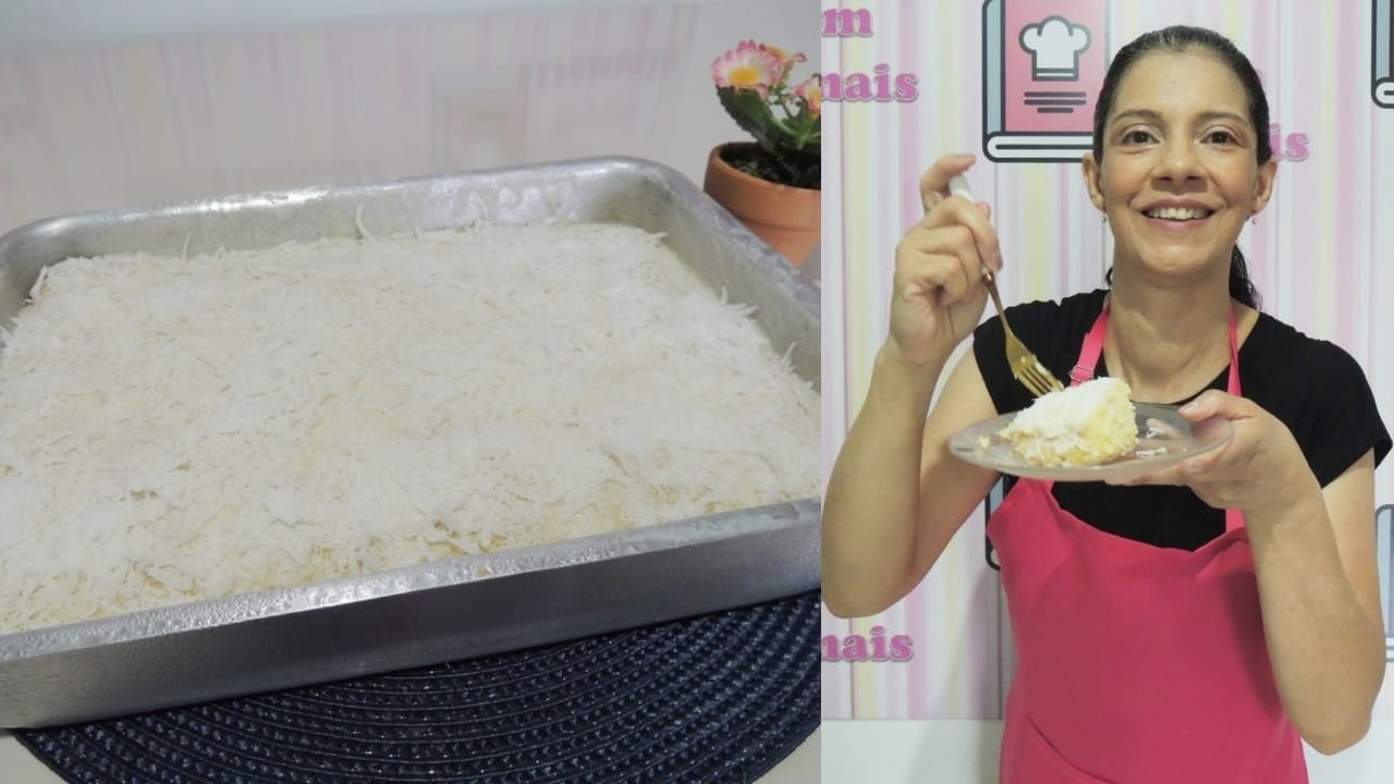 O melhor bolo gelado de coco, molhadinho!!!