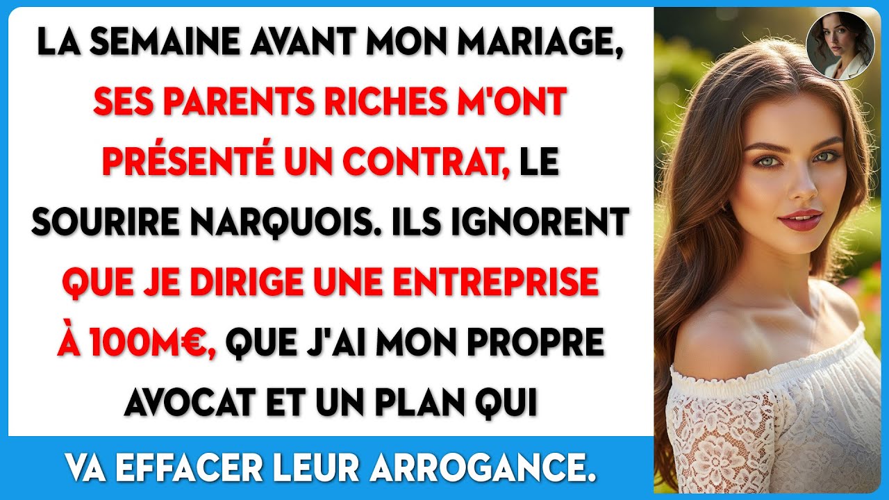Ses parents riches m'ont imposé un contrat de mariage. Ce qui a suivi a détruit leur empire.