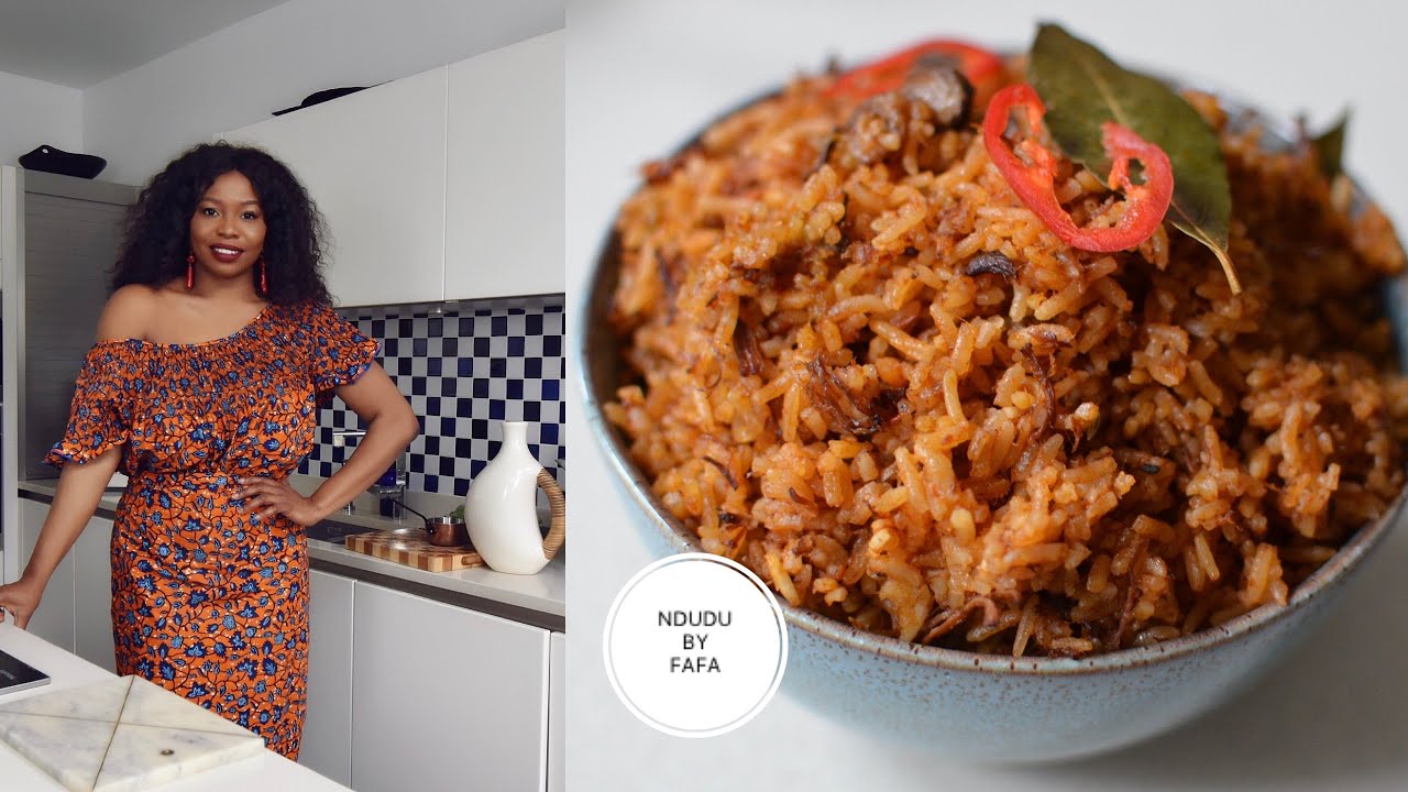 The Smokiest JOLLOF RICE RECIPE ever ✔️(NDUDU BY FAFA)