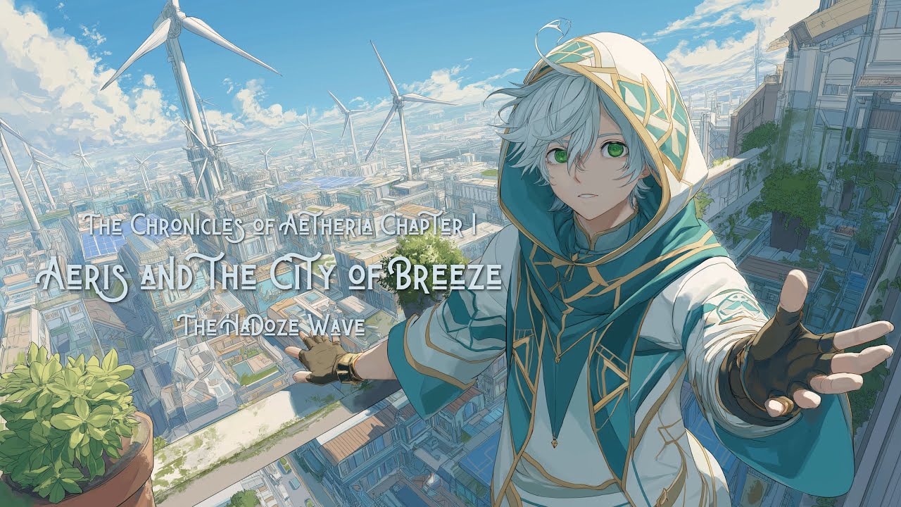 Solar Streets ☀️ Relaxing Solarpunk Beats | Ghibli & Genshin Vibes [Anime Aesthetic 4K]