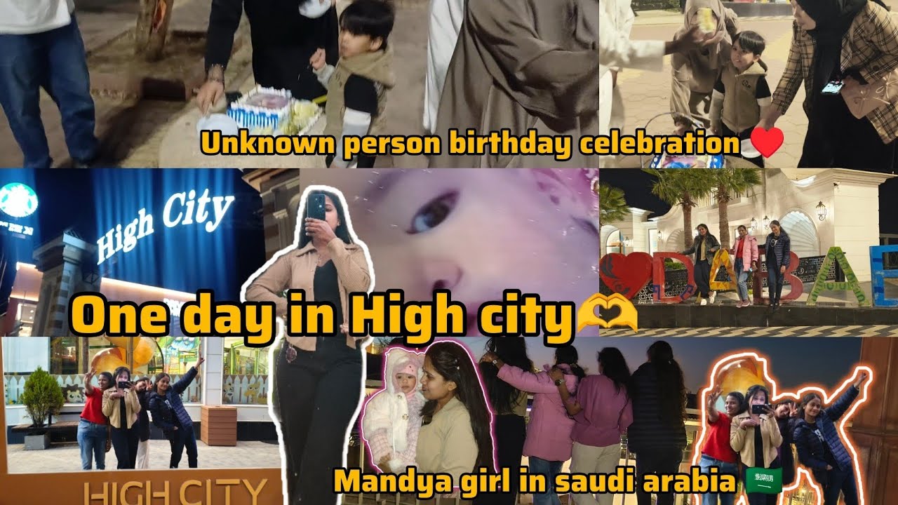 One day in high city♥️😍Unknown person birthday celebration 🦋🎂🫶