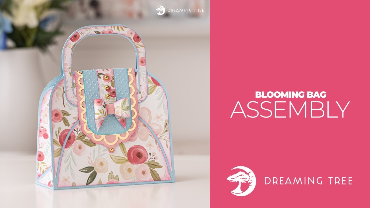 SVG File - Blooming Bag - Assembly Tutorial (For Cricut, Silhouette, and ScanNCut)