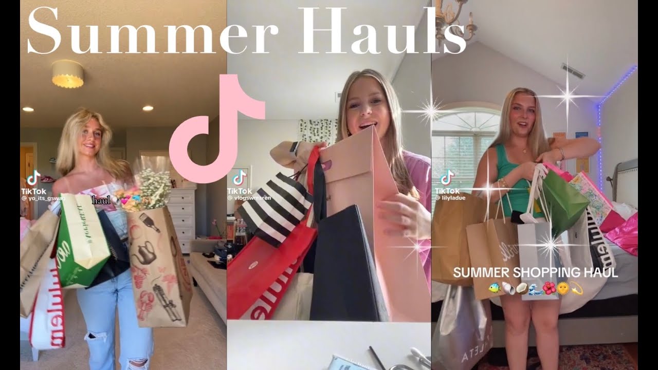 summer shopping haul TikTok compilation 🛍️