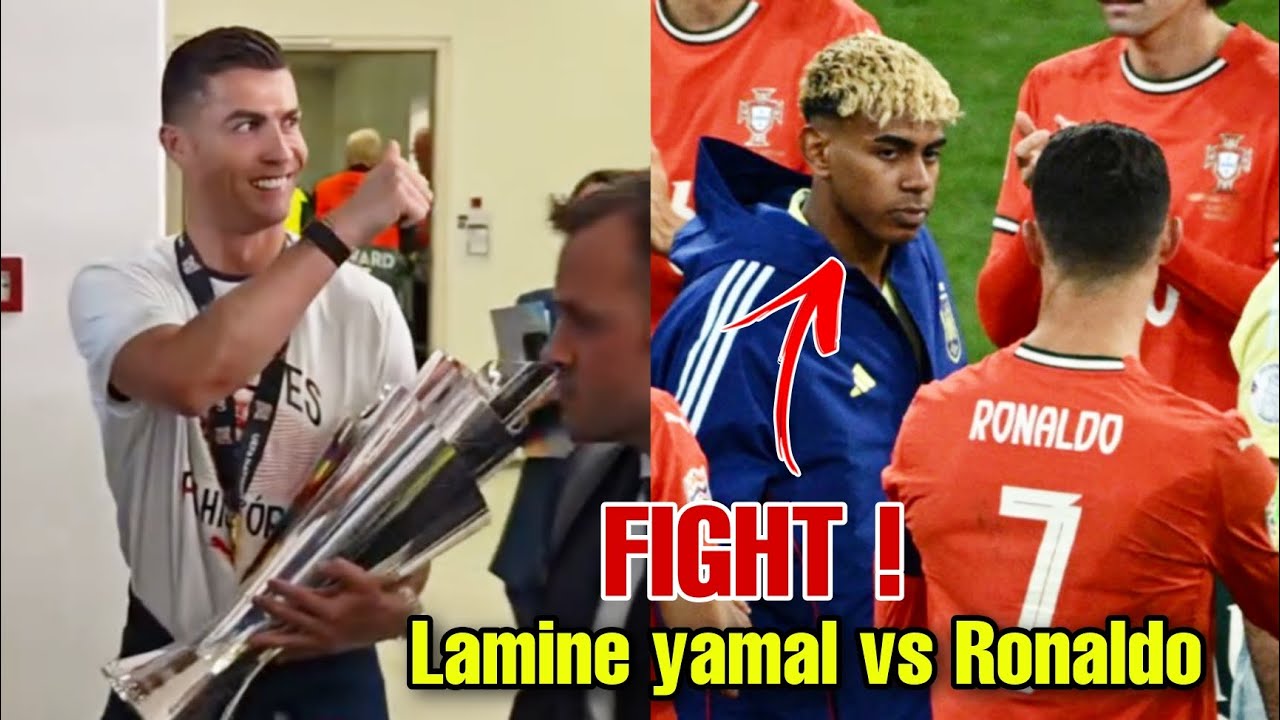 Crazy fan reaction after Ronaldo beats Lamine Yamal, Portugal beats Spain to win UEFA Nations League