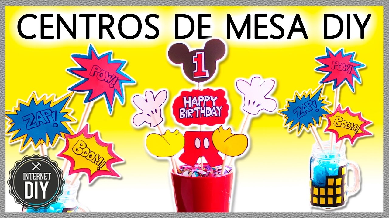 CENTROS de mesa DIY para FIESTAS 🎊 Ideas f&aacute;ciles en Internet DIY