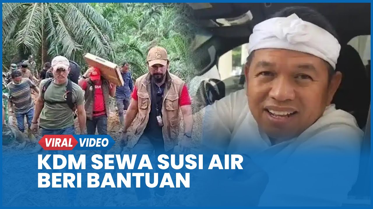 KDM Sewa 2 Pesawat Terbang ke Sumatera Beri Bantuan Rp 7 M dan Cari Saudara yang Hilang
