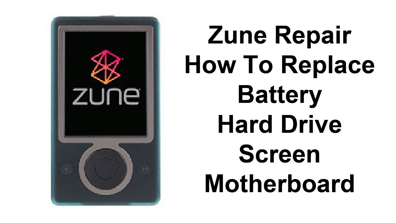 Zune Repair , Left Outside During a Hurricane!  Does It Still Work?  Battery & Screen Replacement