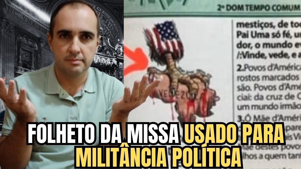 MILITÂNCIA POLÍTICA NO FOLHETO DA MISSA 