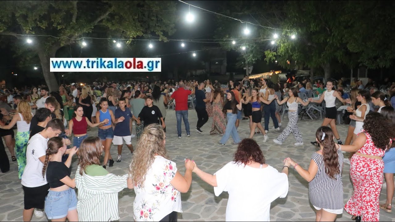 Ρίζωμα Τρικάλων πανηγύρι Αγίας Παρασκευής χορός παραδοσιακό γλέντι εκδήλωση Συλλ μέρος 1ο 25-7-2024