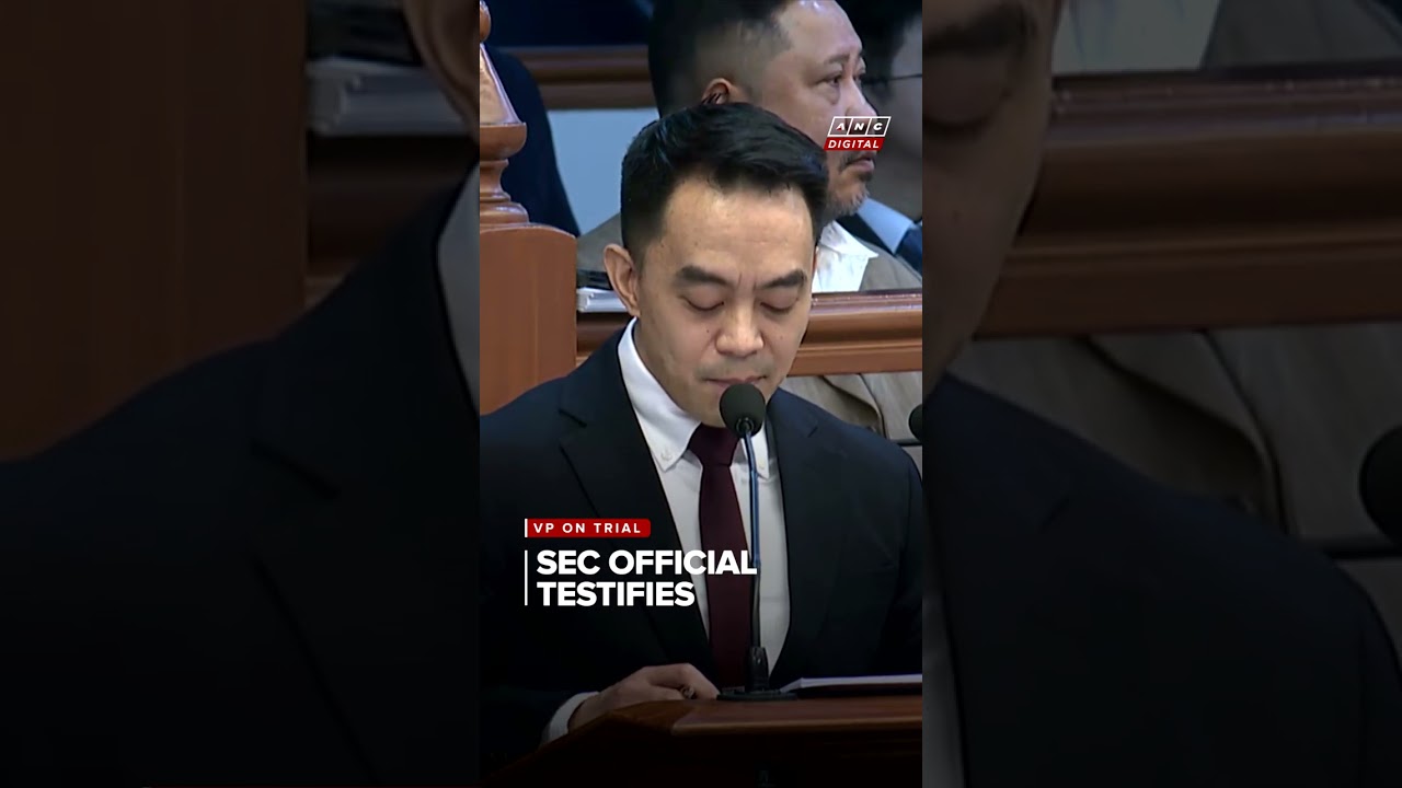Prosecution presents SEC witness on VP Sara's alleged unexplained wealth | ANC