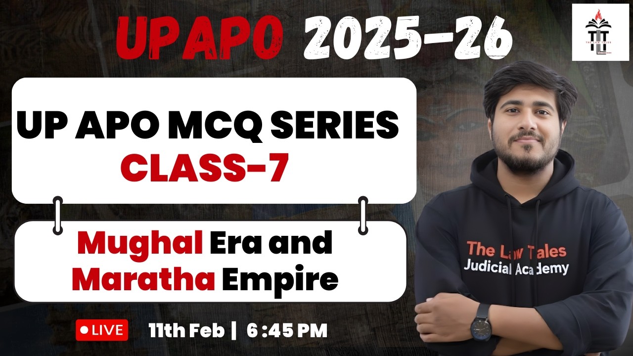UP APO 2026 GK Class 7| Mughal Era and Maratha Empire Best MCQs