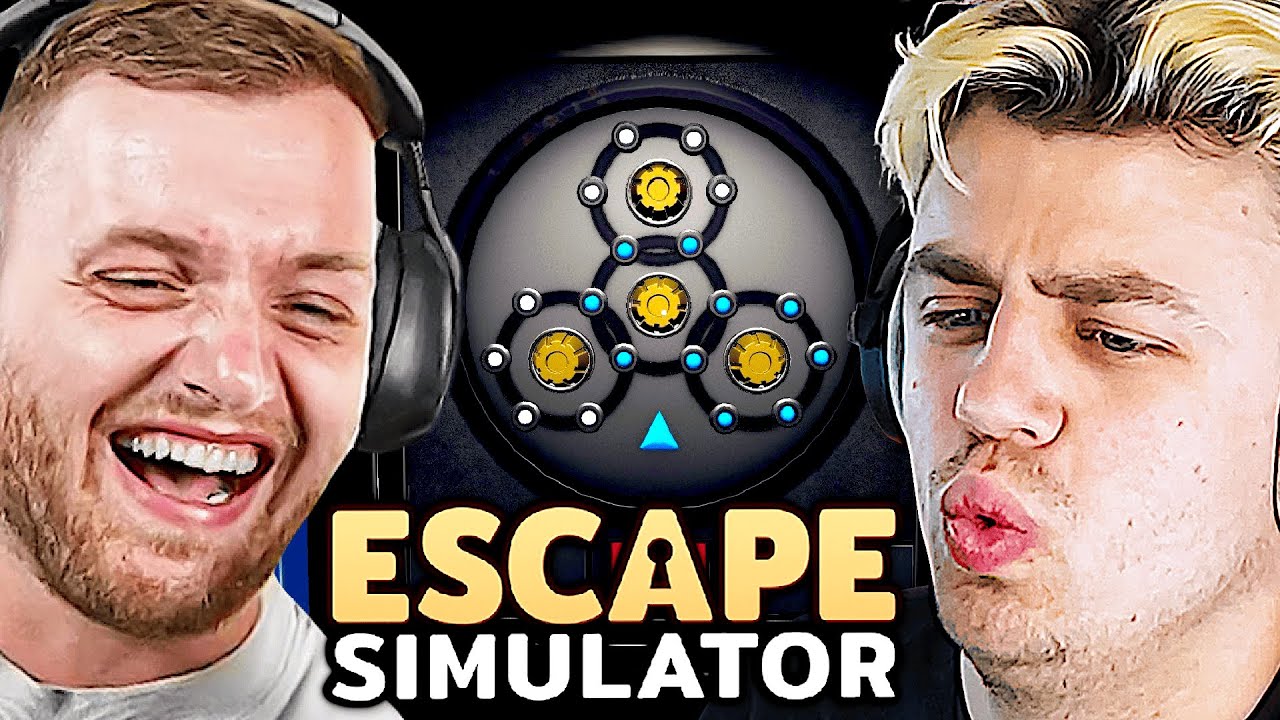 Papaplatte & Trymacs play Escape Simulator (4 levels)