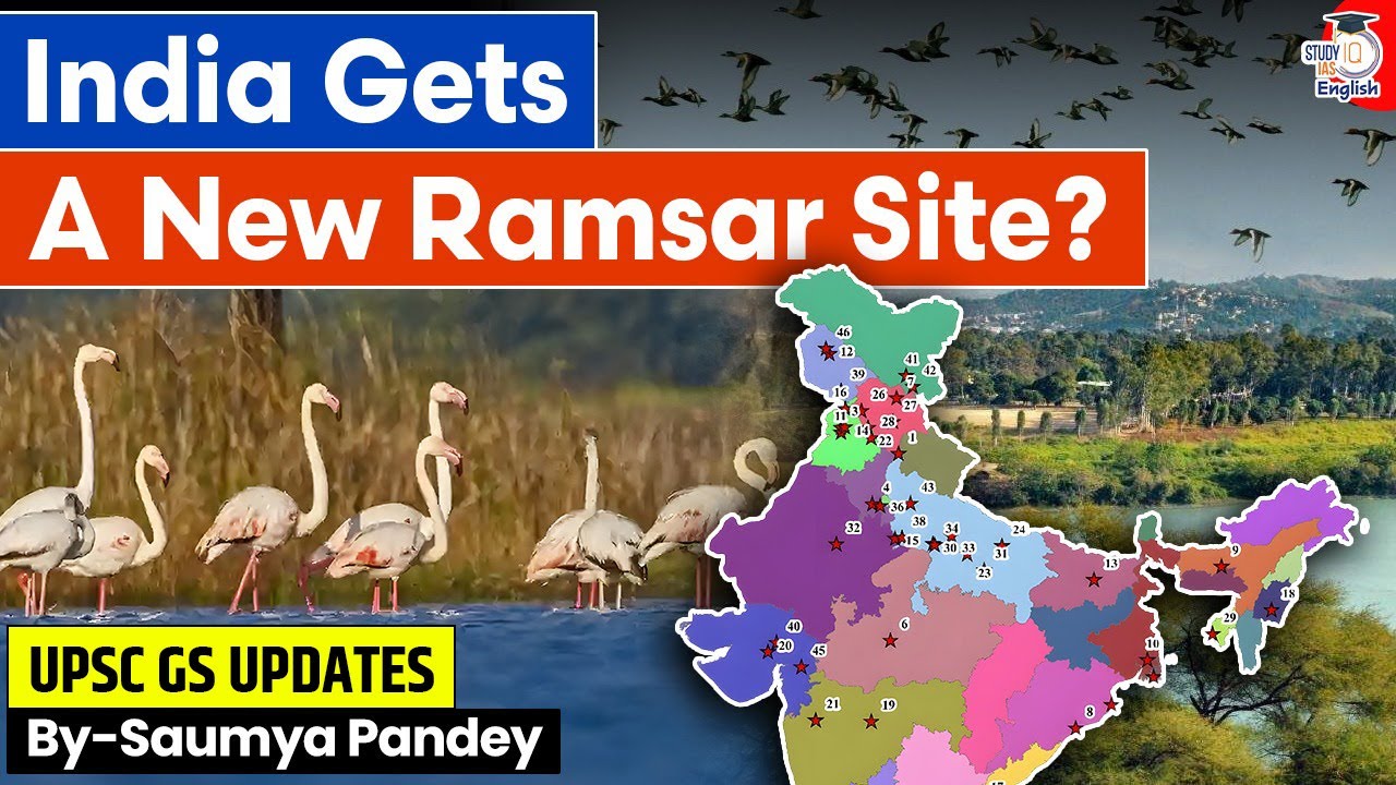 India Gets a New Ramsar Site? | 94th Ramsar Site | Gogabeel Lake | By Saumya Pande | StudyIQ