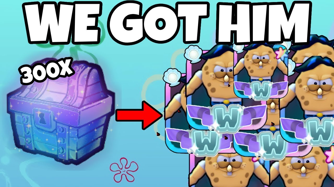 I OPENED 300 PRISMATIC CHESTS AND GOT THIS... (SpongeBob TD)