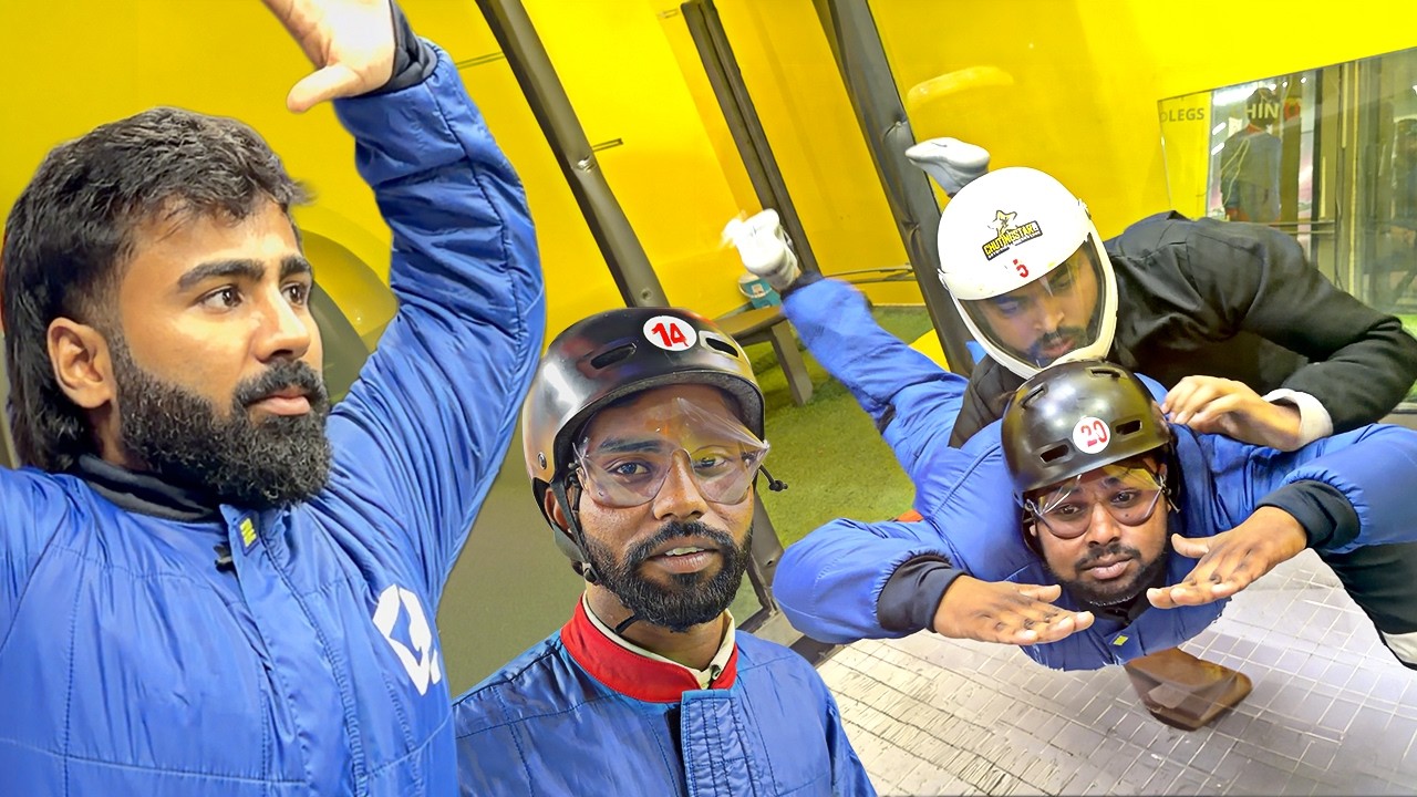 Hyderbad me indoor skydive karli