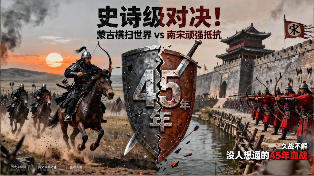 史诗级对决！蒙古铁骑横扫世界，为何打南宋用了45年？至今没人想通！｜洋堂主故事汇