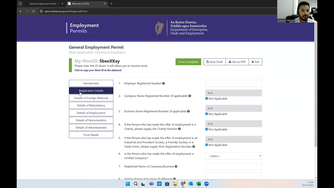 ¡Paso a Paso! Cómo Llenar el Formulario para la Visa de Trabajo General Permit en Irlanda!