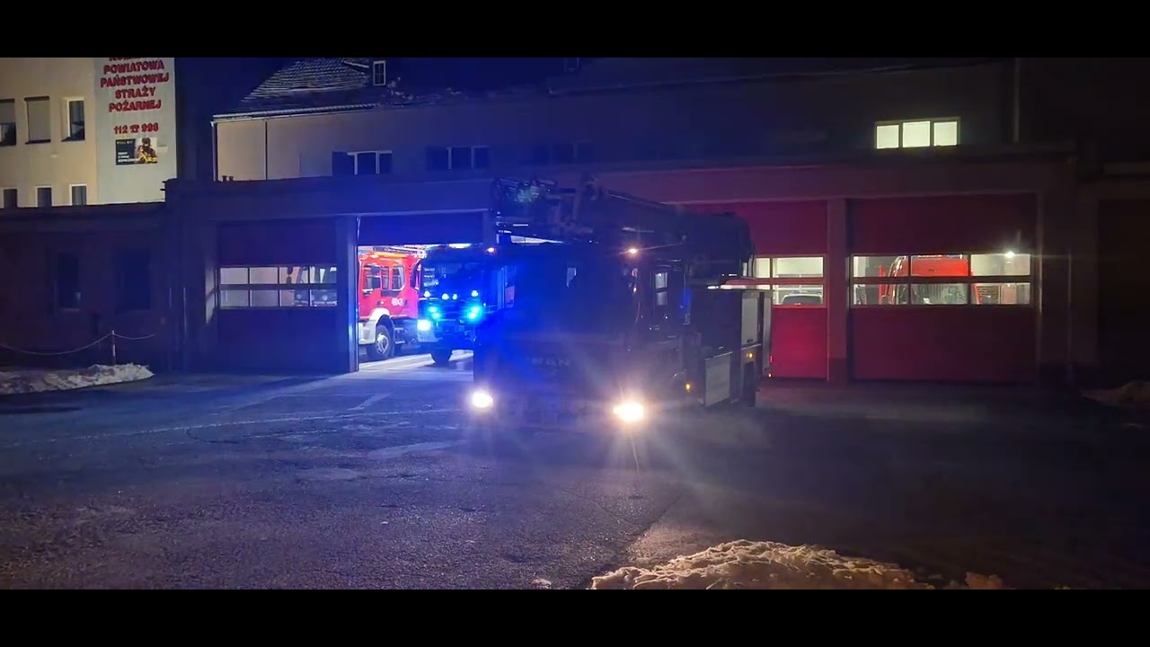 wyjazd 3 zastępów z JRG Kościan do czujki Ppoż