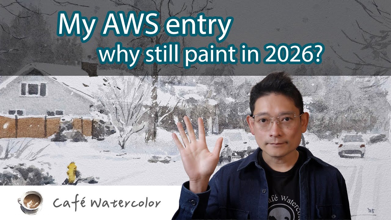 Моя работа для конкурса акварельных рисунков AWS: зачем продолжать рисовать в 2026 году?