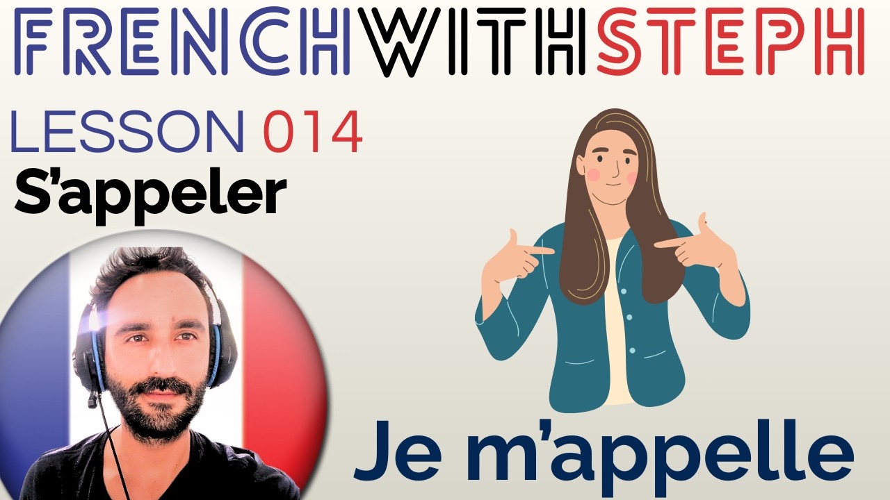 How to Say Your Name in French 🇫🇷 | Present Tense of S’appeler (A1)
