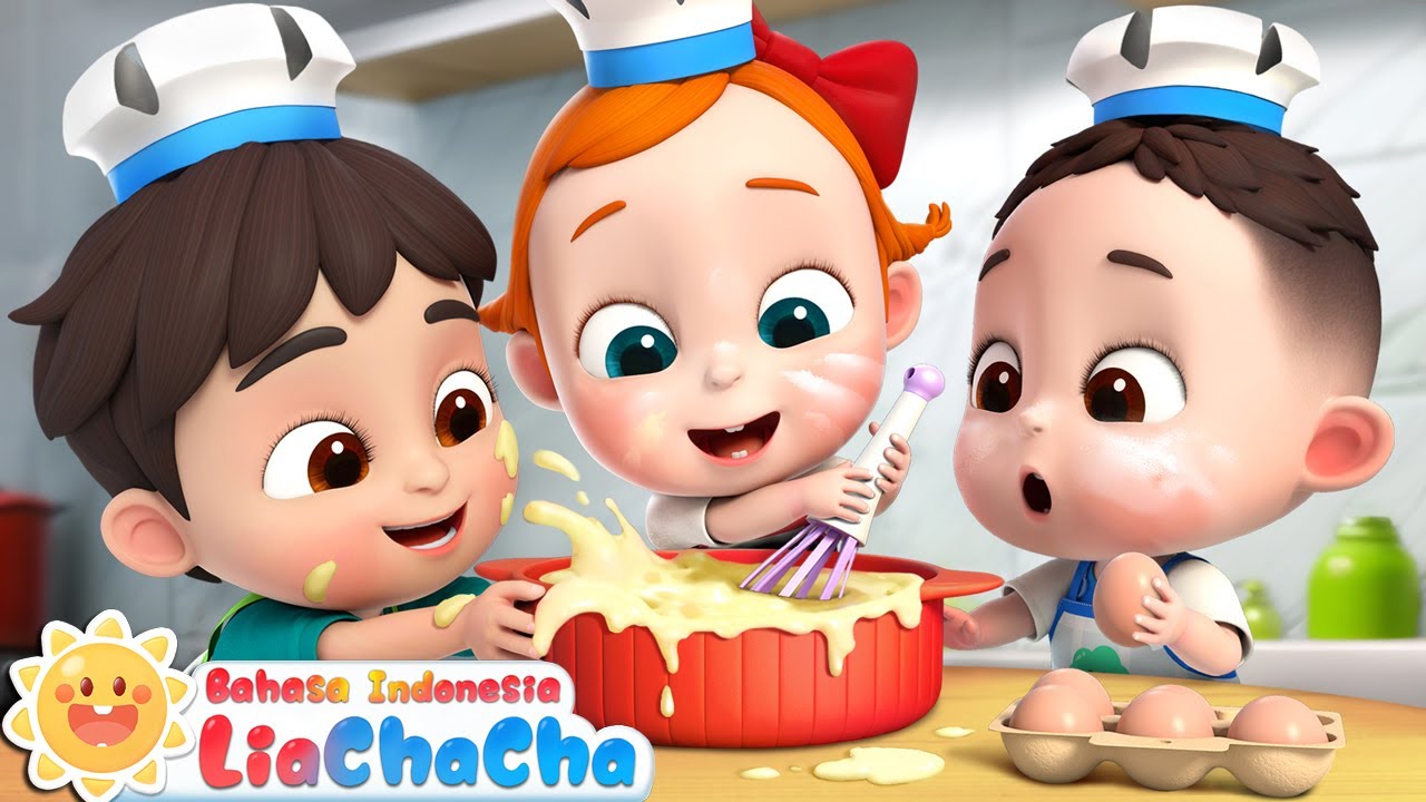 Membuat Kue yang Lezat 🎂| Kue yang Lezat | Lagu Lucu | Lagu Anak-anak | LiaChaCha Bahasa Indonesia