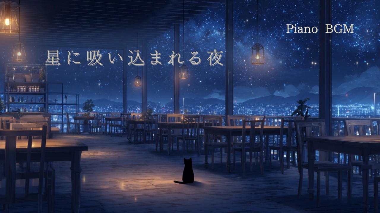 【BGM】星降るカフェの夜🌙｜静かな時間のおともに｜癒やし・作業・読書