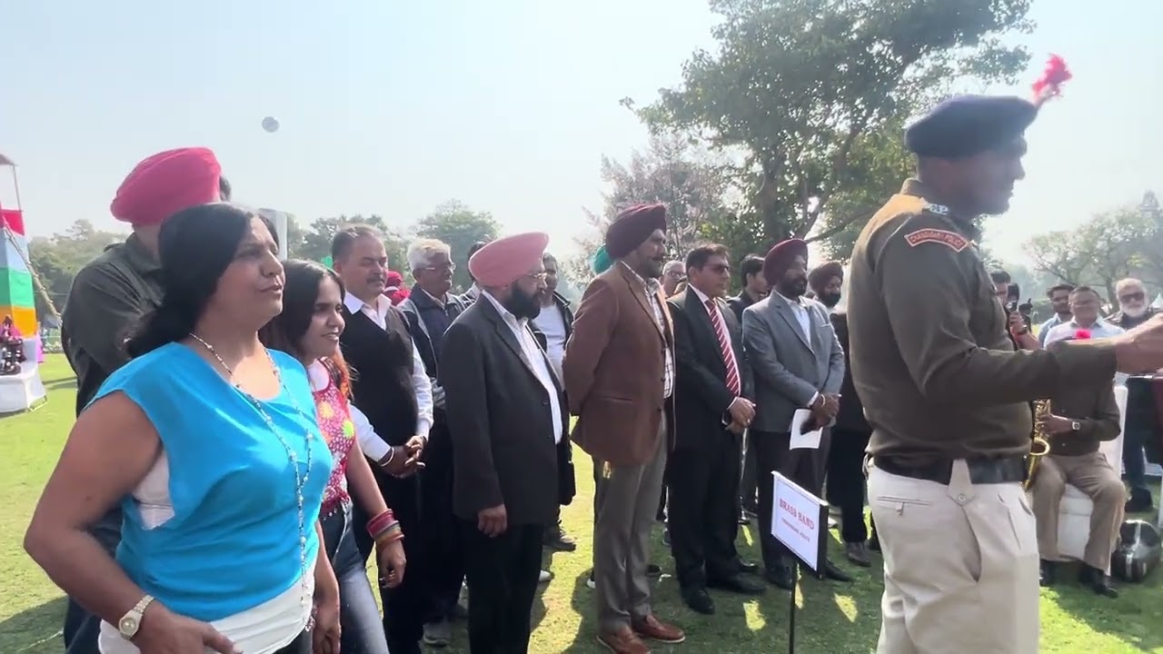 Chandigarh Police Brass Band wowed audiences with melodious music of yeateryears@ Rose Fest20/2/26