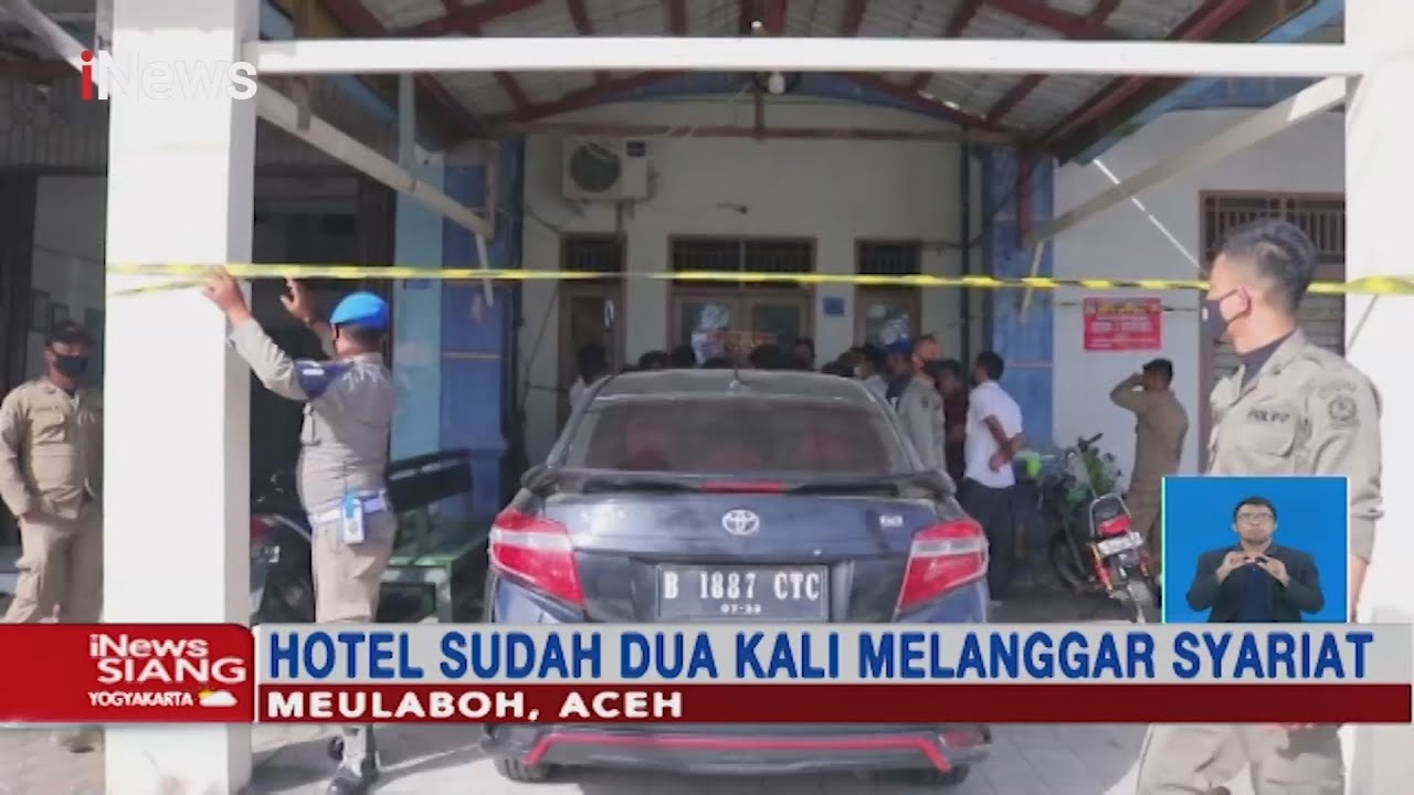 Tempat Prostitusi Berkedok Hotel Disegel Petugas Gabungan Kawasan Aceh #iNewsSiang 16/09