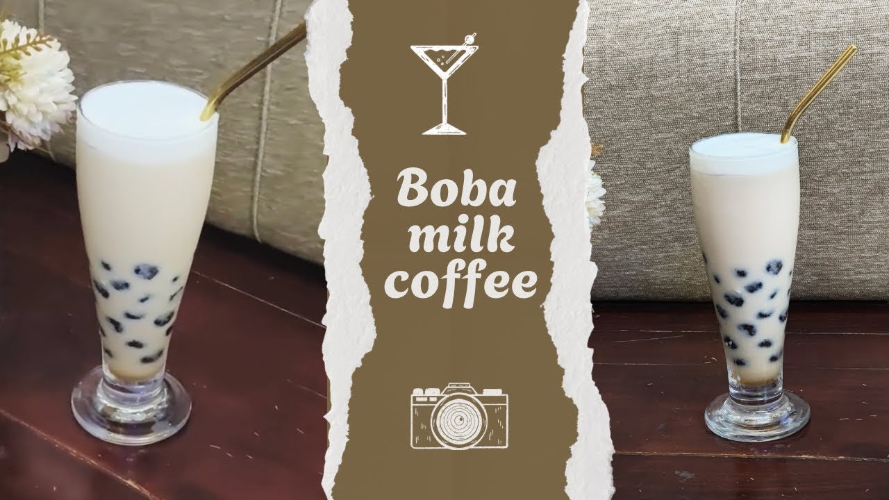 Homemade Coffee Boba Drink | No Tapioca Flour Needed!🧋